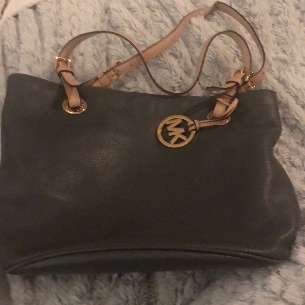 Michael kors dark grey tote